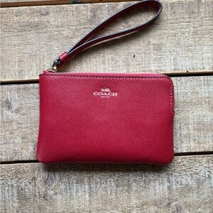 Coach Red Wristlet